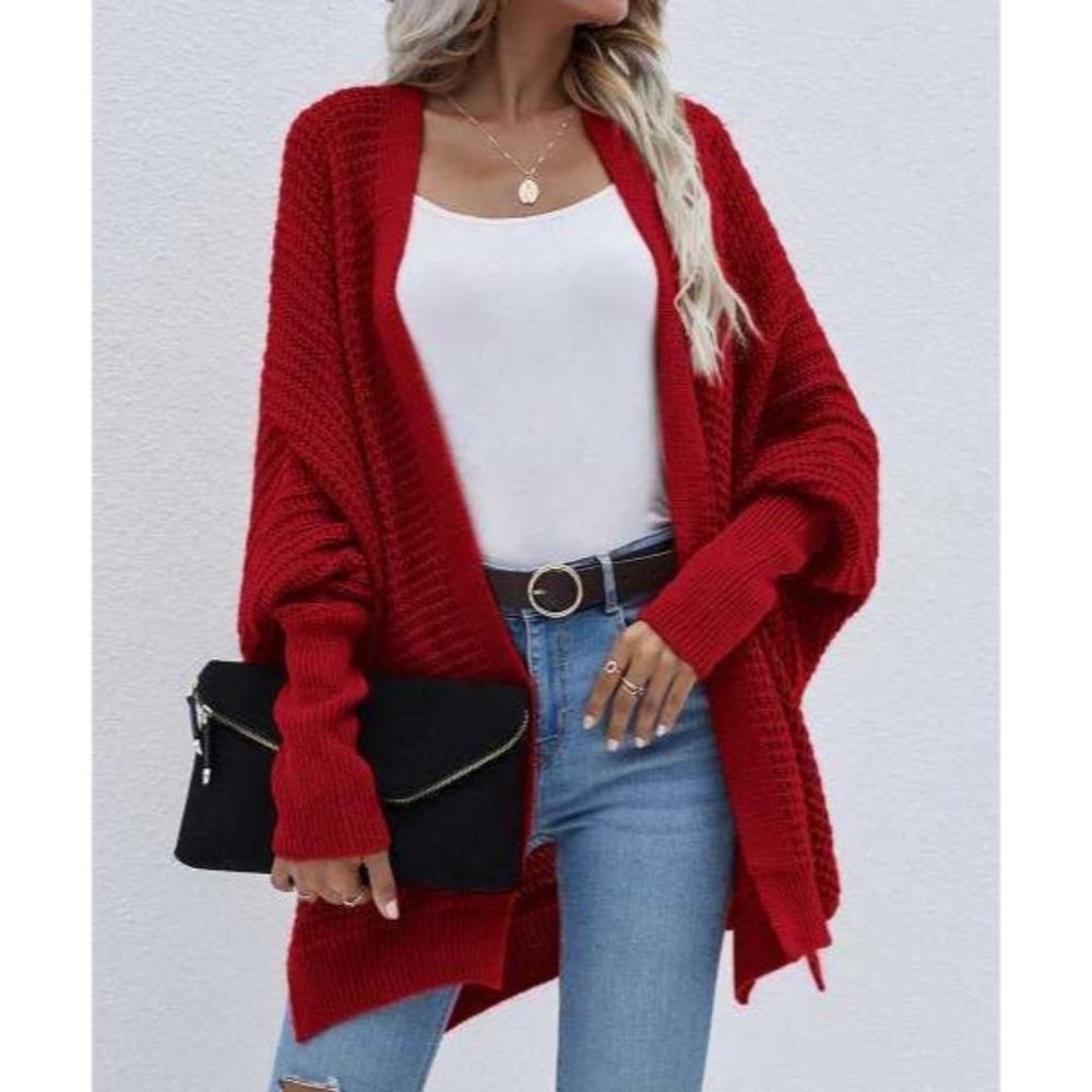 Red Open Cardigans - Picture 2 of 8